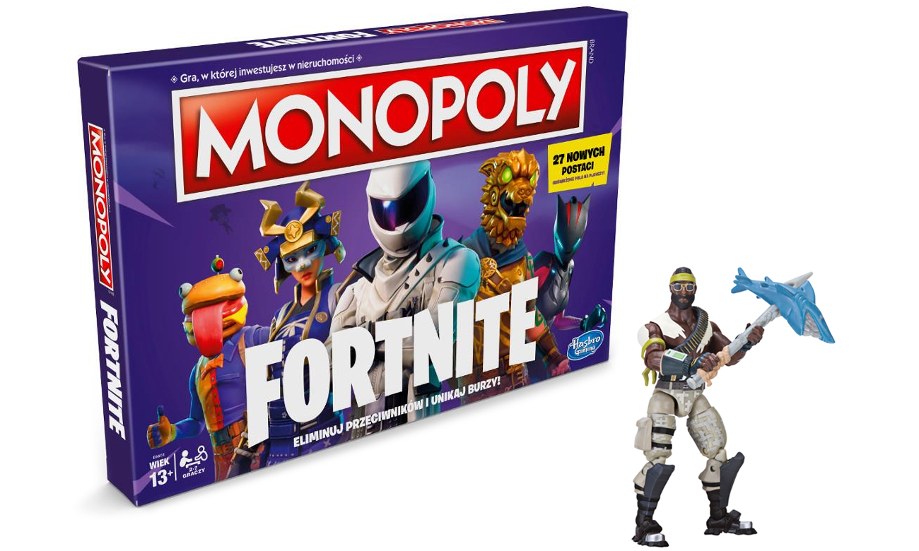 Hasbro Monopoly Fortnite Edycja 2 + Figurka Bandoliera