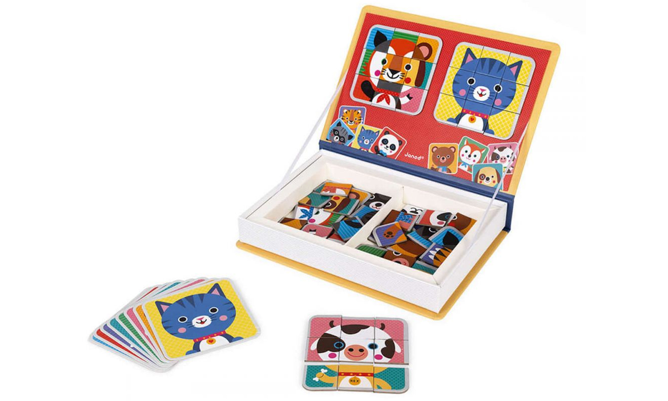Magnetyczna układanka Puzzle zwierzątka Janod J02587