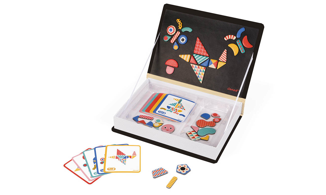 Janod Magnetyczna układanka Kształty Magnetibook J02720