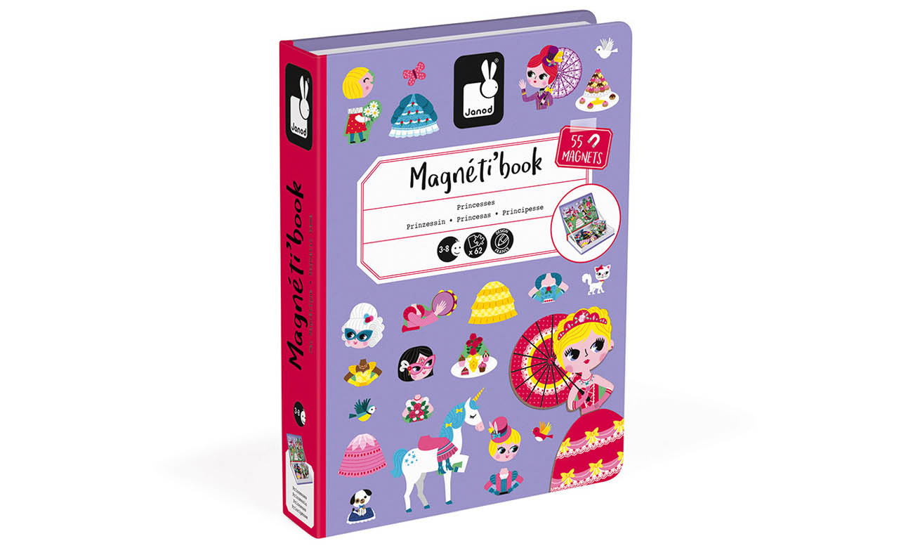 Janod Magnetyczna układanka Księżniczki Magnetibook J02725
