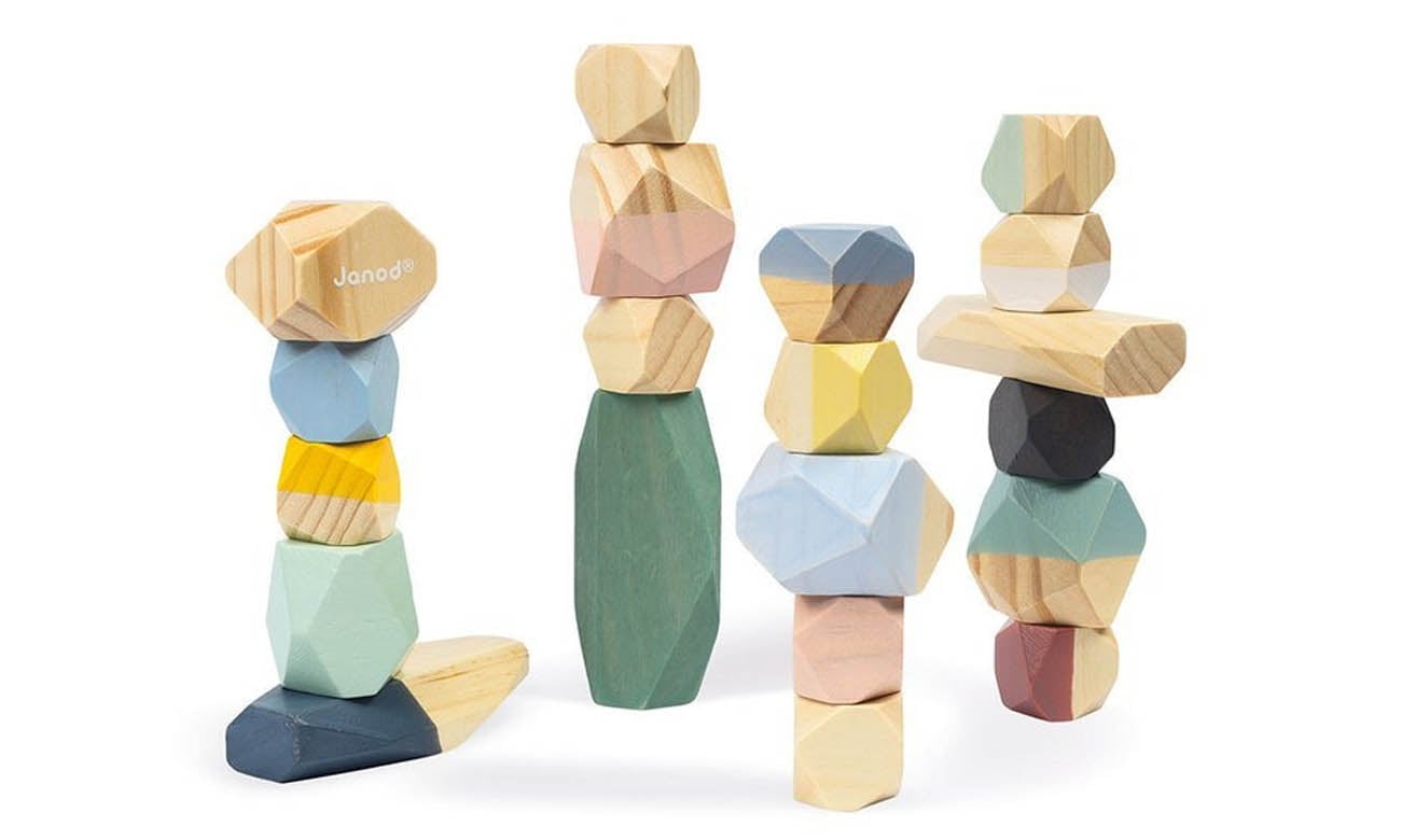 Janod Drewniane kamyki Sweet Cocoon 20 elementów J04401