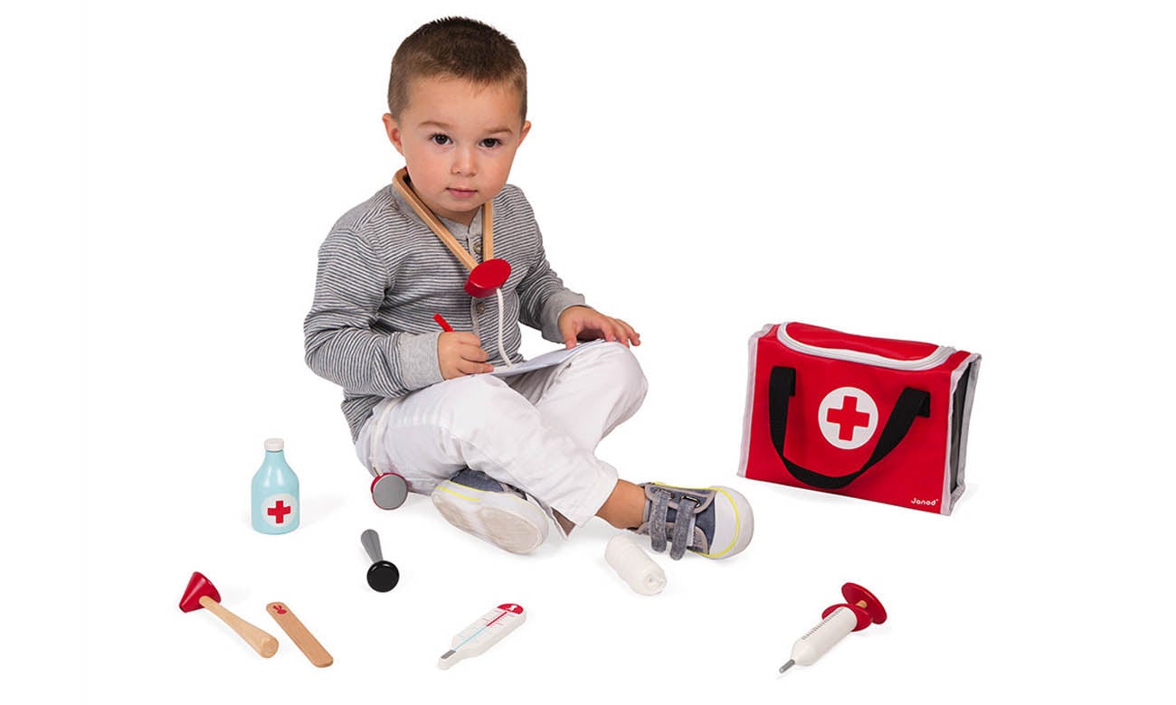 Janod Zestaw lekarza z 10 akcesoriami J06513