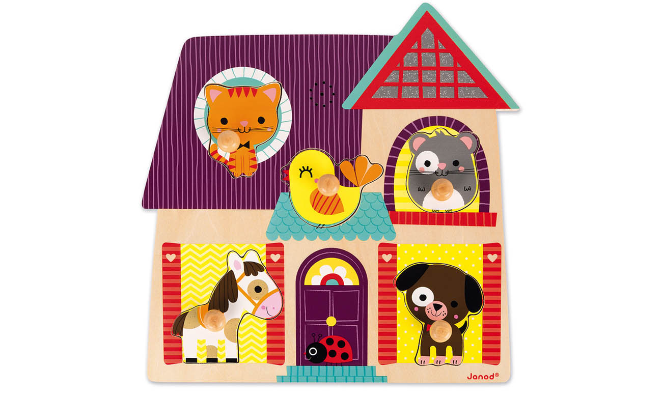 Janod Puzzle muzyczne Moi mali przyjaciele J07078