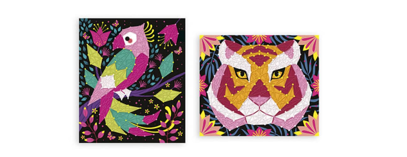 Janod Zestaw kreatywny Przeplatanka Zwierzęta dżungli J07970