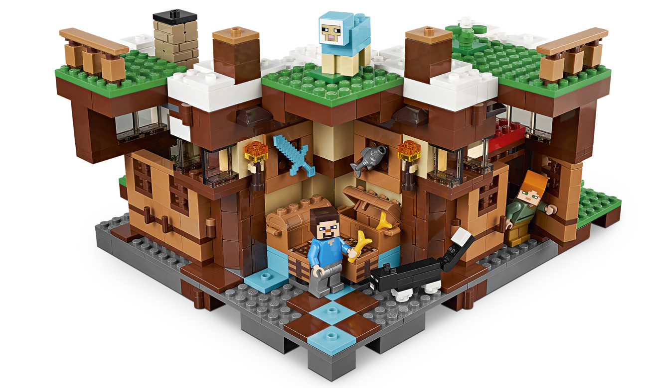 LEGO® baza pod wodospadem z gry Minecraft