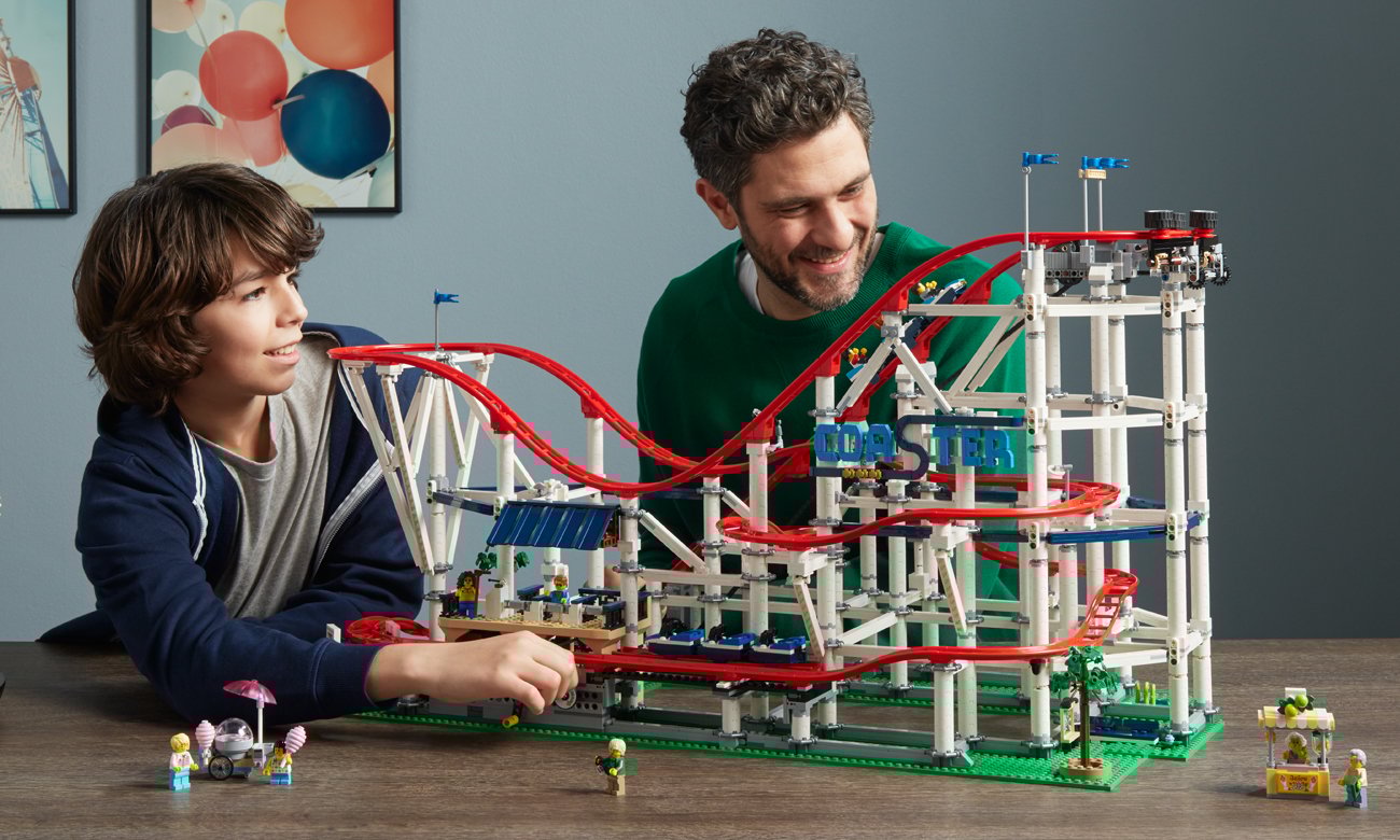 kolejka górska z klocków lego