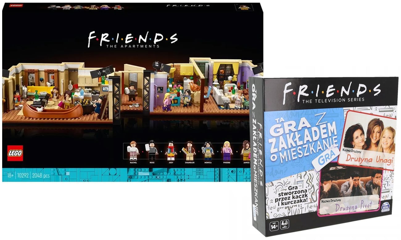 LEGO Creator 10292 Mieszkania z serialu Przyjaciele+Gra zakład