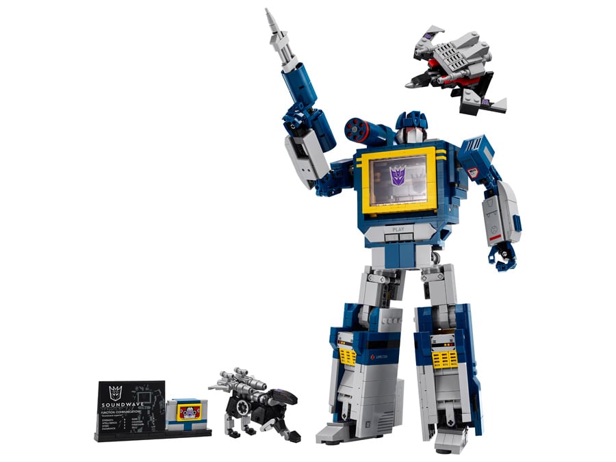LEGO® Icons Transformers: Soundwave zawartość pudełka