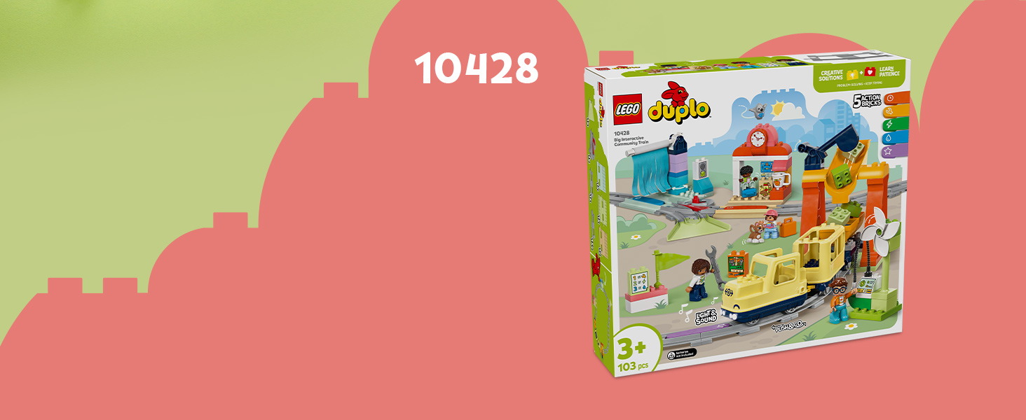 LEGO<sup>®</sup> DUPLO<sup>®</sup> Town Duży interaktywny pociąg miejski