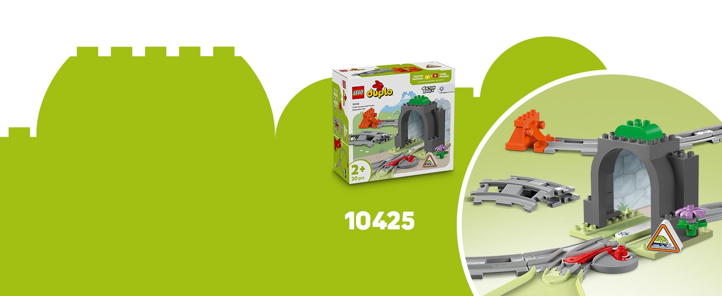 LEGO<sup>®</sup> DUPLO<sup>®</sup> Town Tunel i tory kolejowe — zestaw rozszerzający