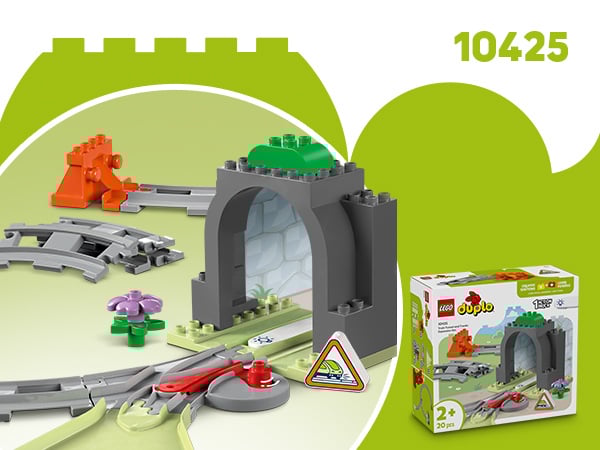 LEGO<sup>®</sup> DUPLO<sup>®</sup> Town Tunel i tory kolejowe — zestaw rozszerzający