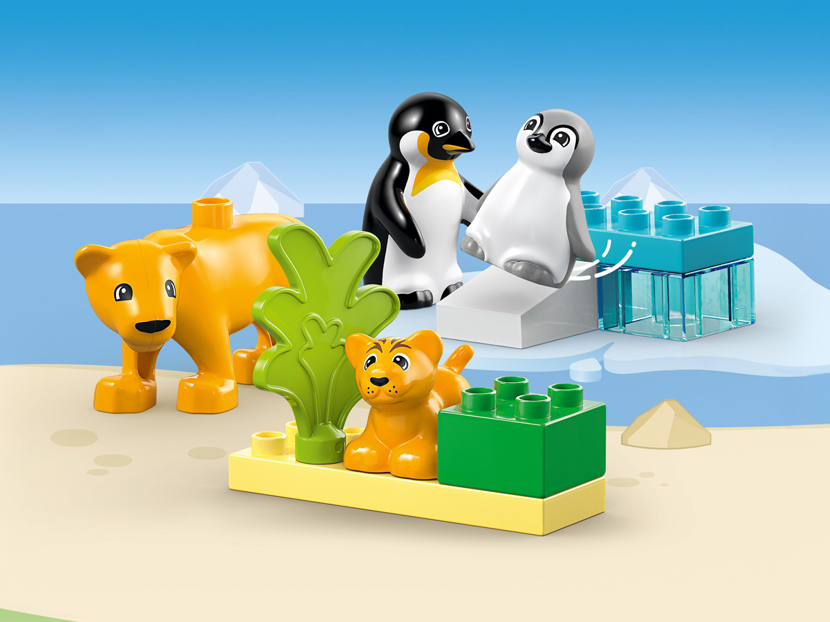 LEGO Duplo 10442 Familien wilder Tiere: Pinguine und Löwen