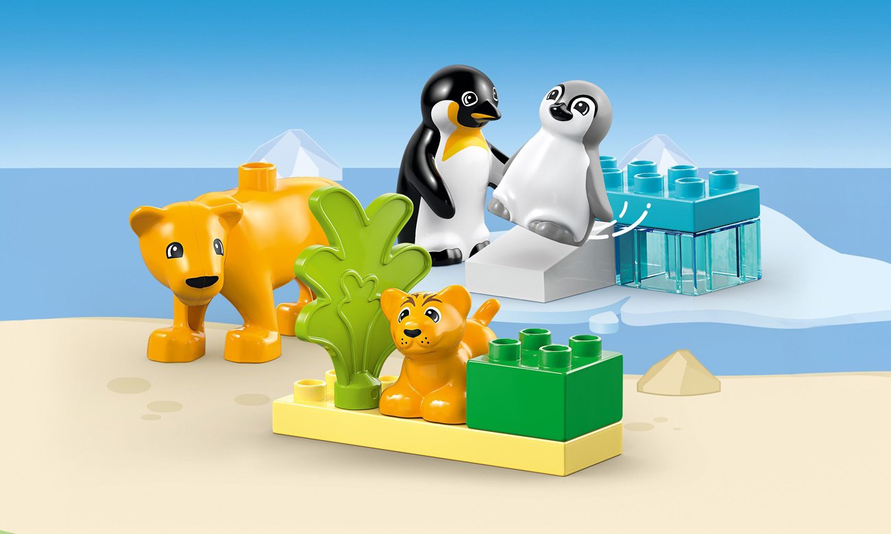 LEGO Duplo 10442 Familien wilder Tiere: Pinguine und Löwen