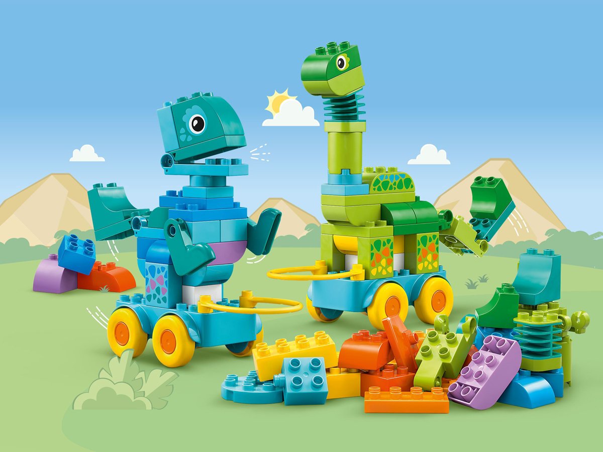 LEGO DUPLO 10451 3w1 dinozaury na kółkach