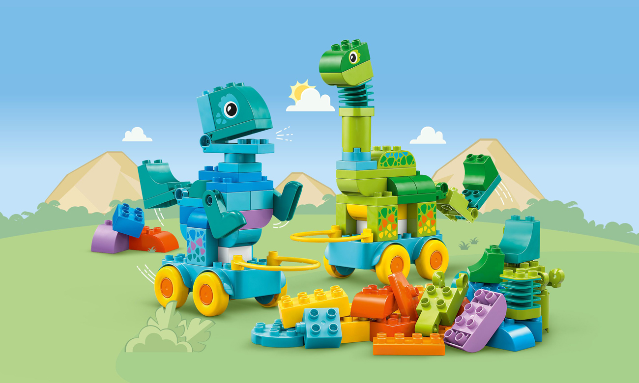 LEGO DUPLO 10451 3w1 dinozaury na kółkach