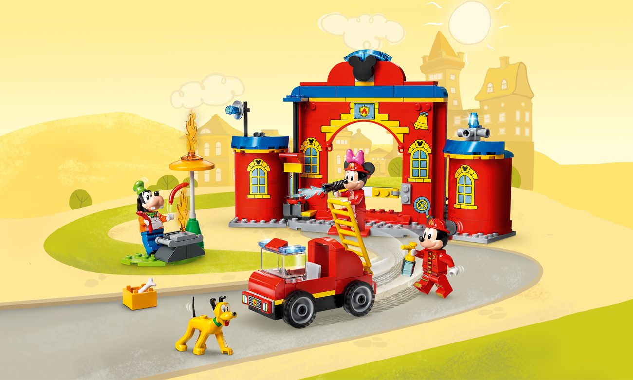 LEGO Disney Mickey and Friends 10776 Remiza i wóz strażacki