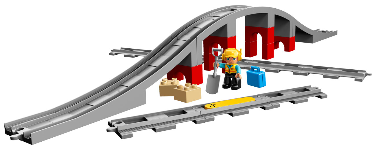 Lego duplo Tory kolejowe i wiadukt
