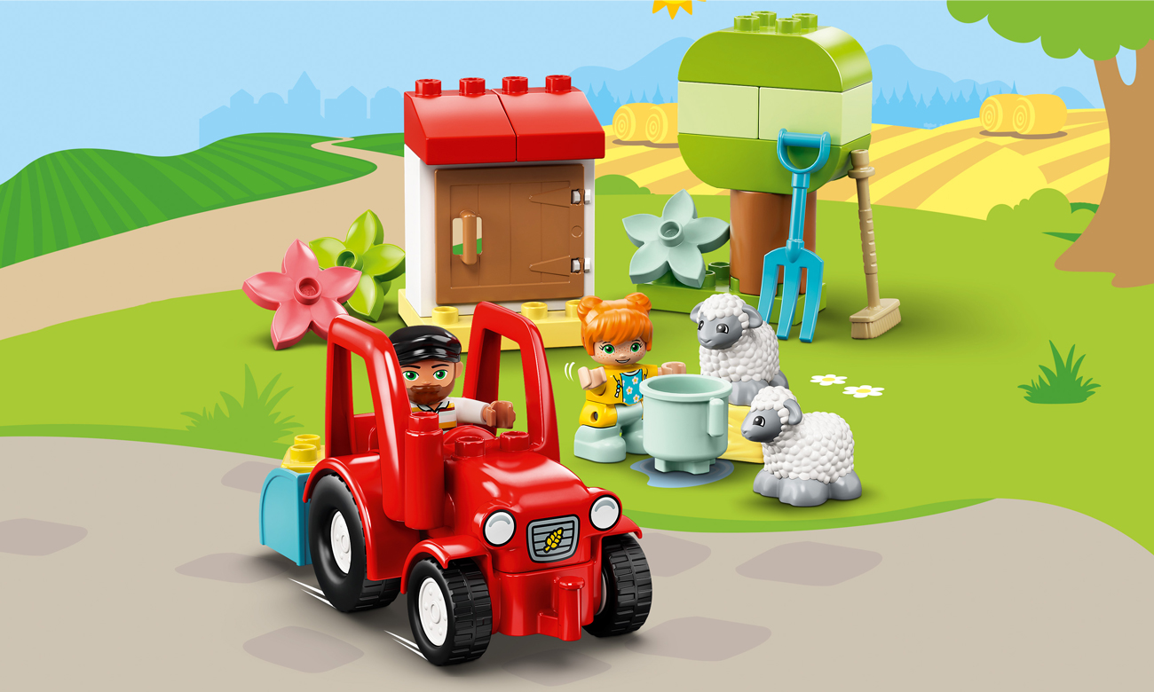 LEGO DUPLO Traktor i zwierzęta gospodarskie