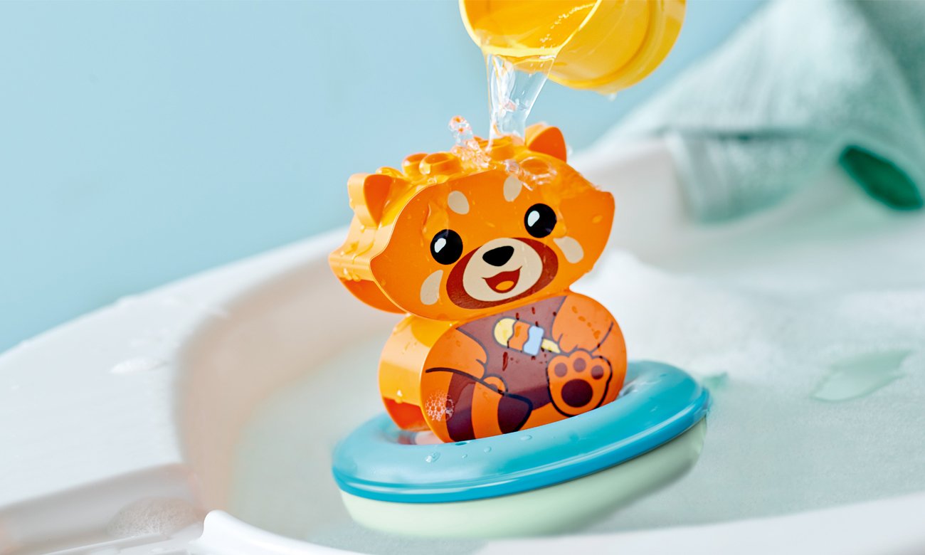 LEGO DUPLO Zabawa w kąpieli: pływająca czerwona panda