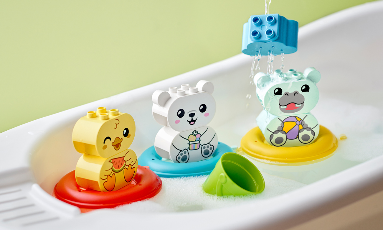 LEGO DUPLO Zabawa w kąpieli: pływający pociąg ze zwierzątkami