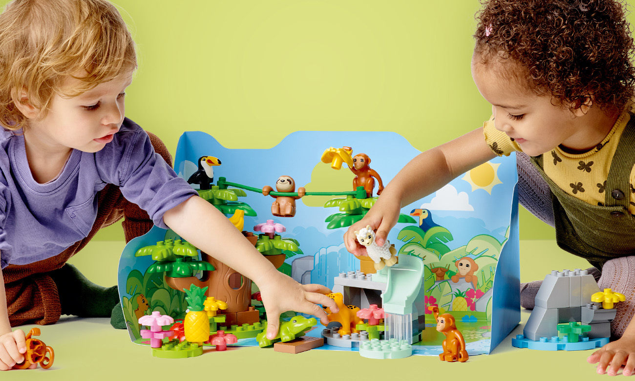 zestaw klocków lego duplo dla małych dzieci