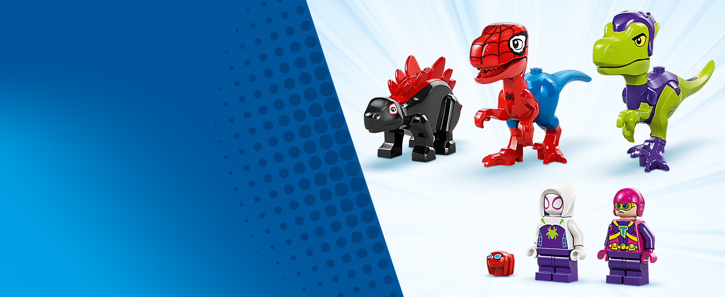 Zabawa z bohaterami, złoczyńcami i dinozaurami