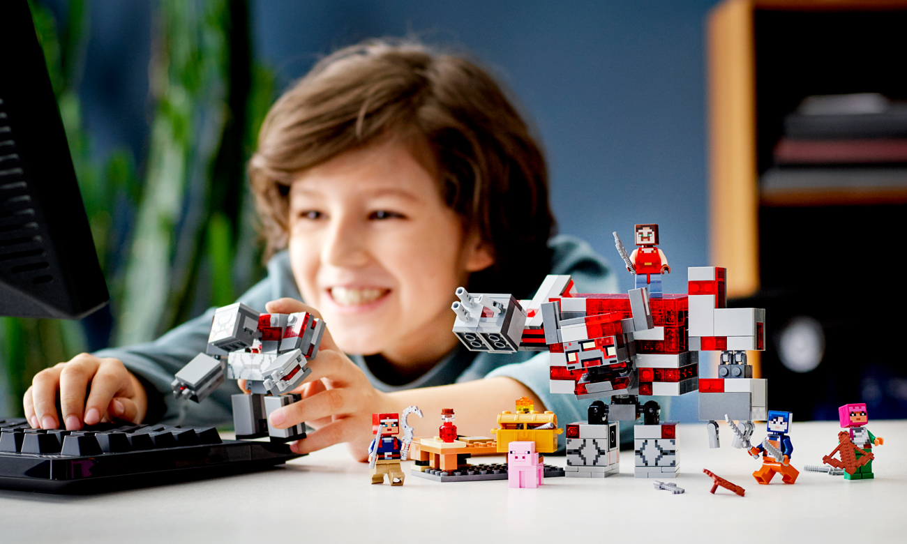 lego minecraft zestaw do przebudowy