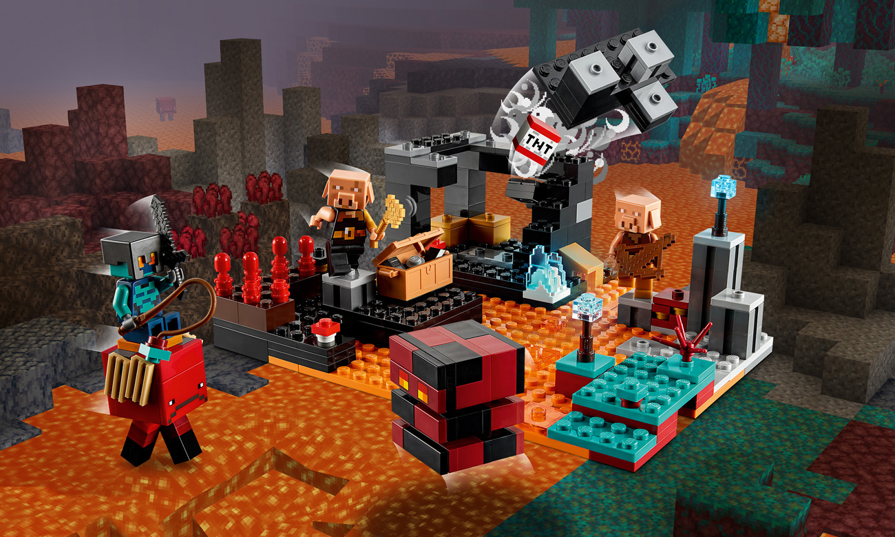 LEGO Minecraft Bastion w Netherze