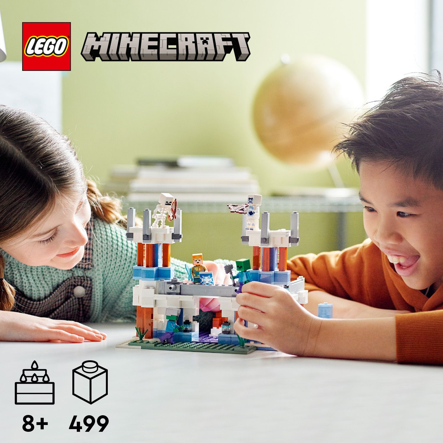 Ekscytujący lodowy zamek z Minecrafta®