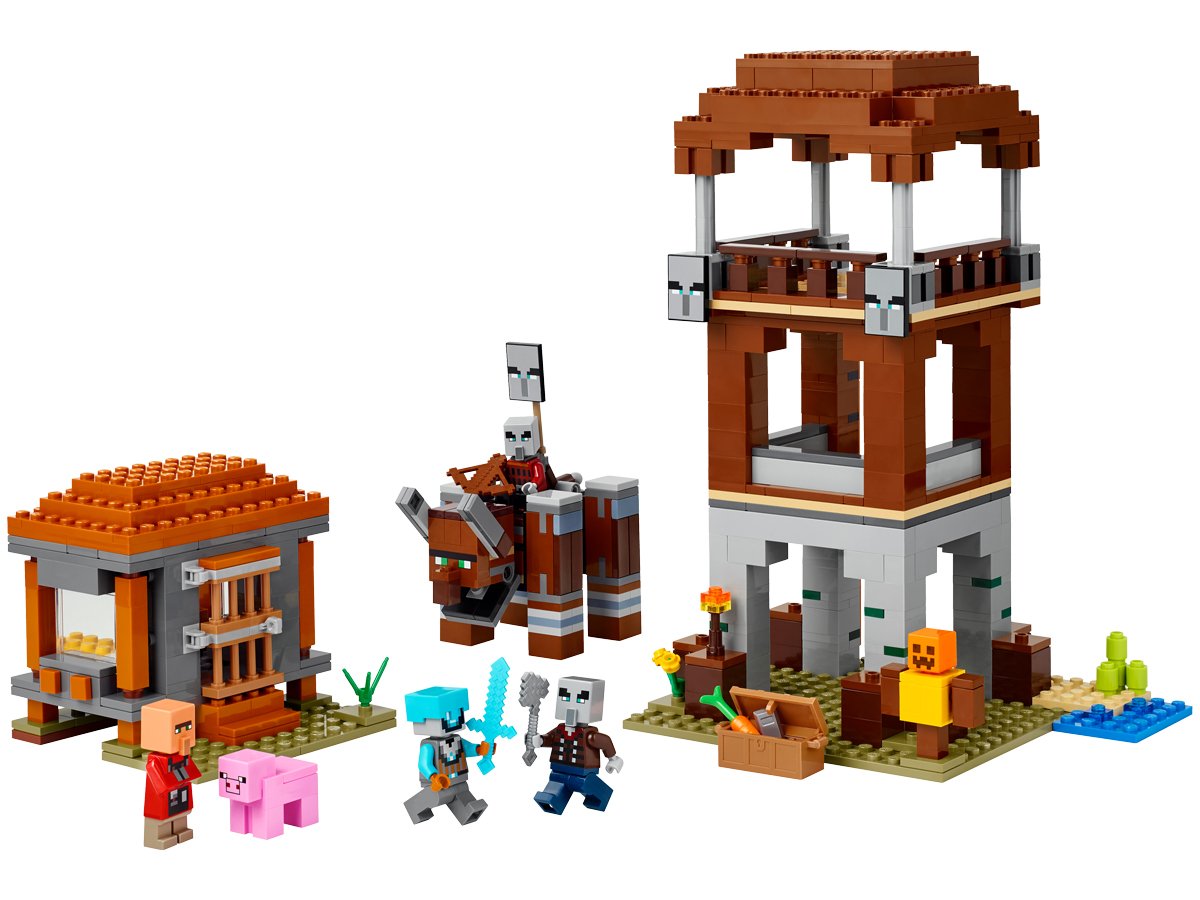 LEGO Minecraft 21278 Kryjówka rozbójników i dewastatorów