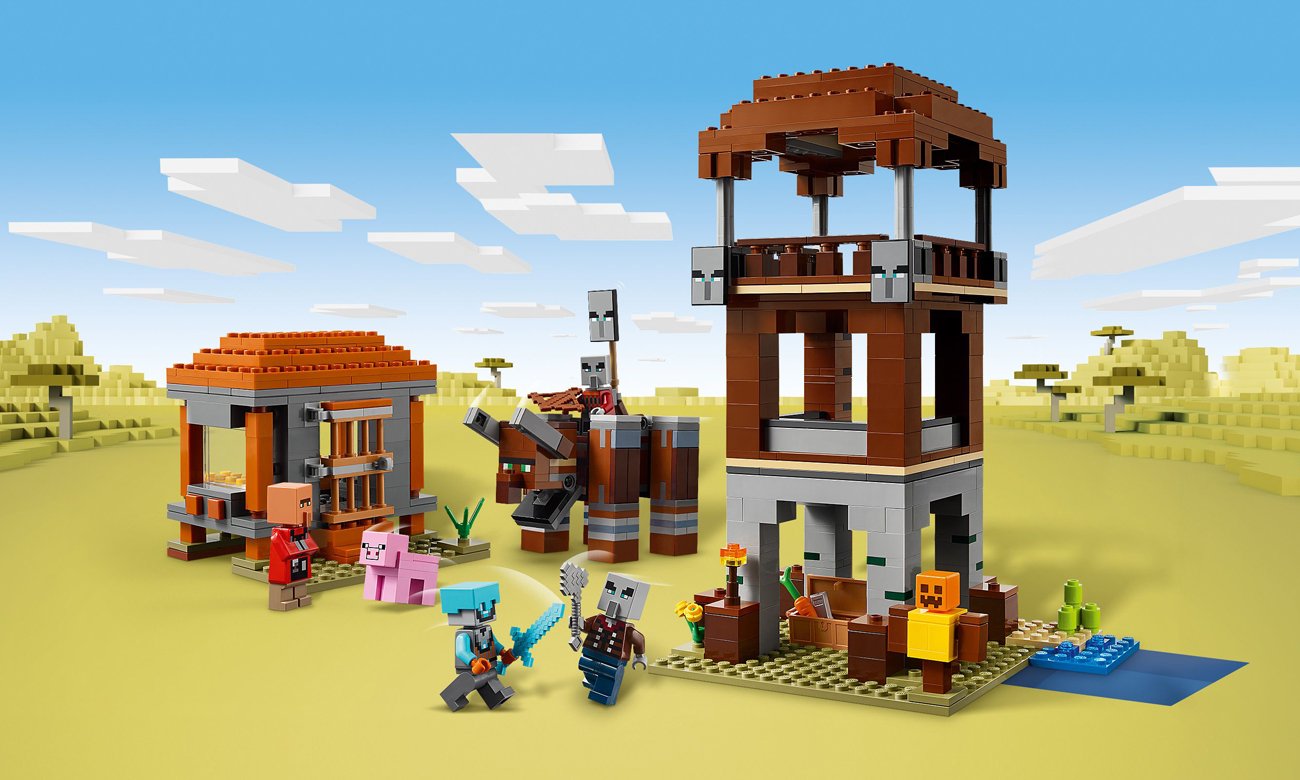 LEGO Minecraft 21278 Kryjówka rozbójników i dewastatorów