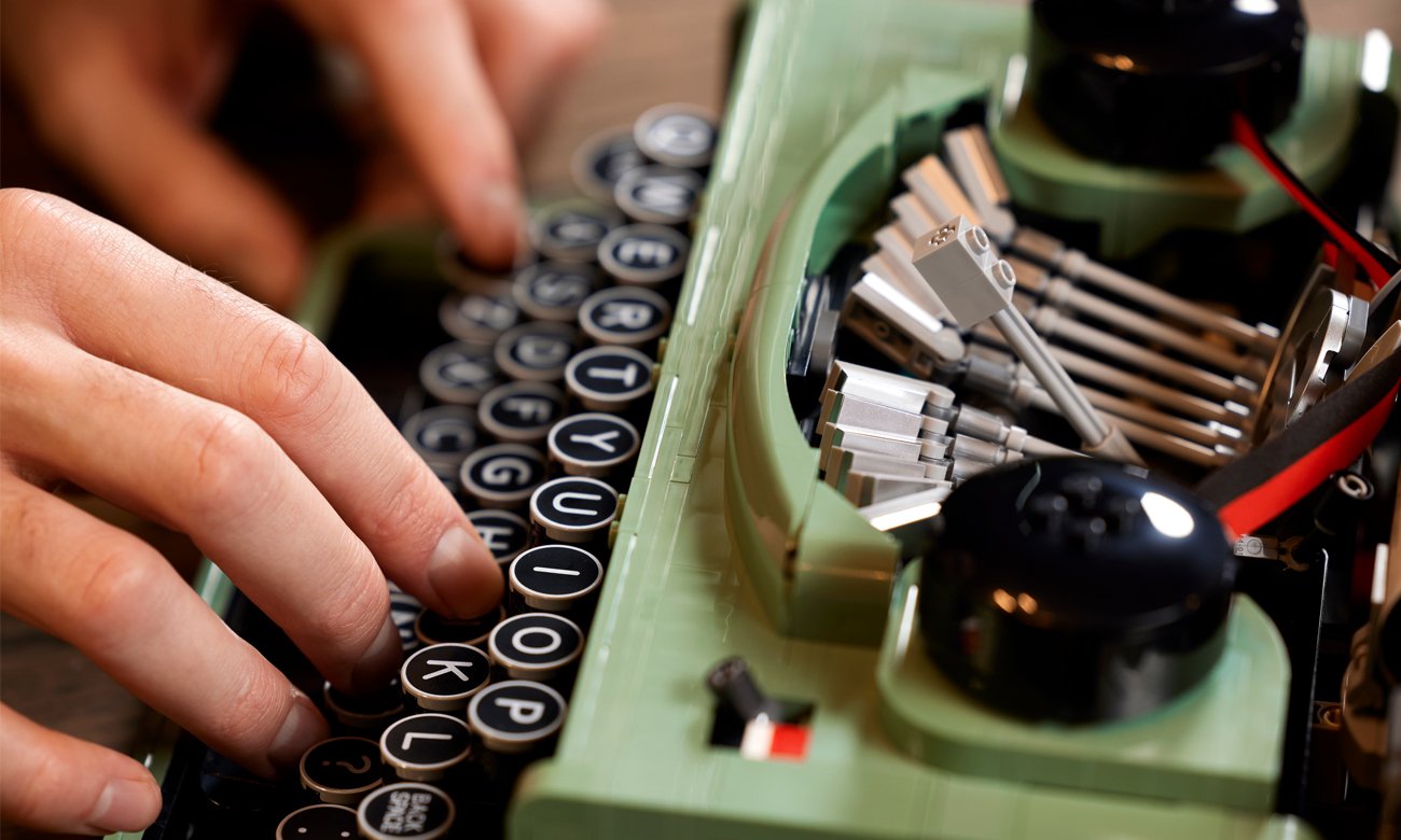 maszyna do pisania z lego