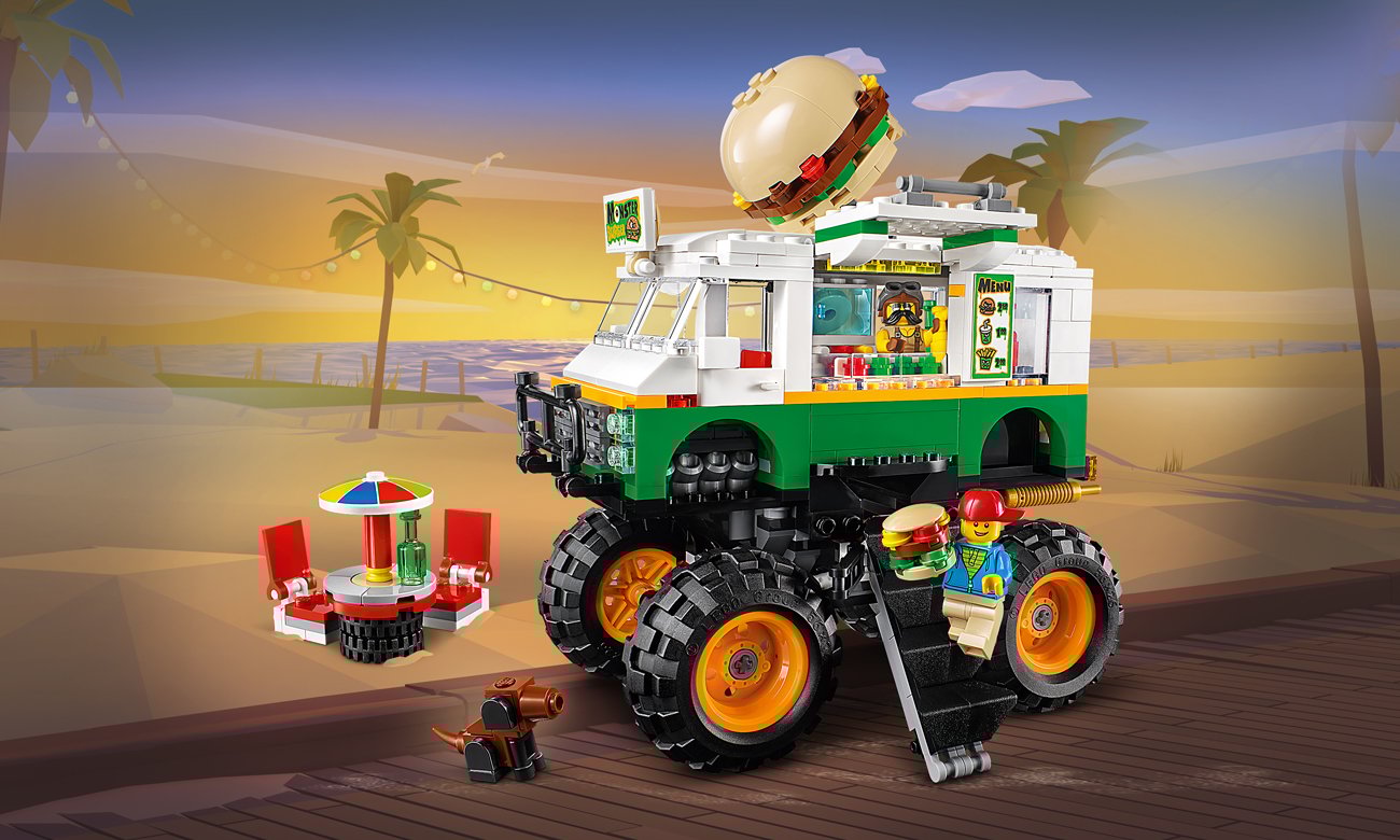 LEGO Creator Monster truck z burgerami