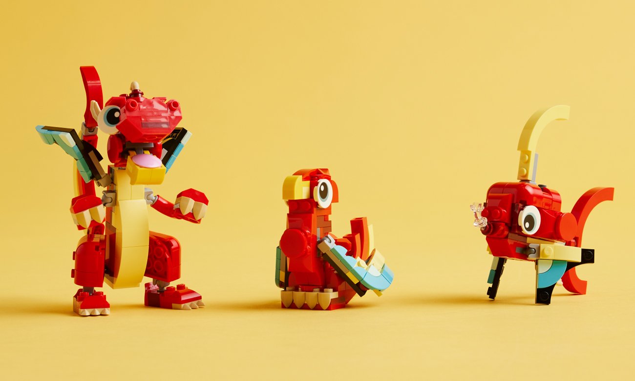 smok z klocków lego
