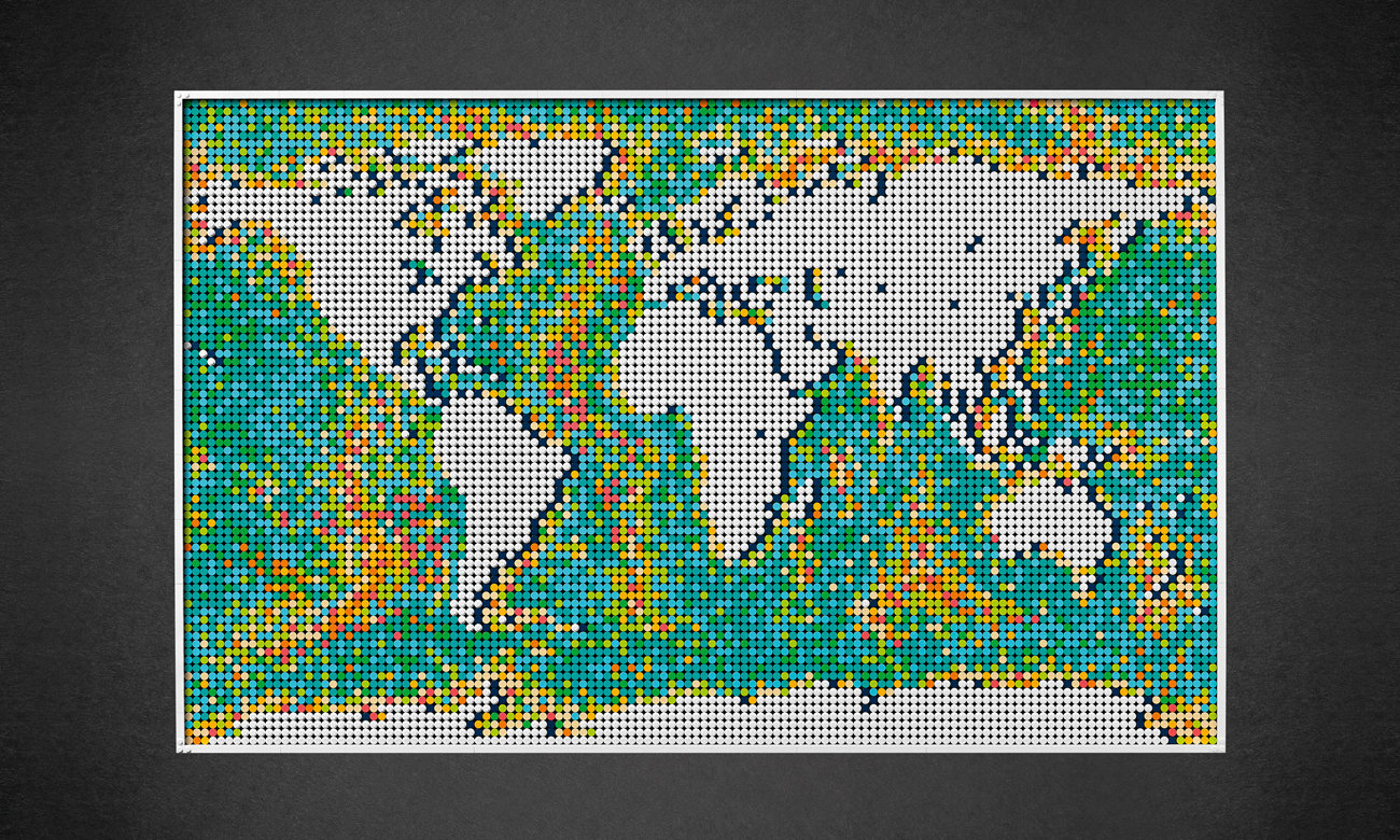 LEGO Art Mapa świata