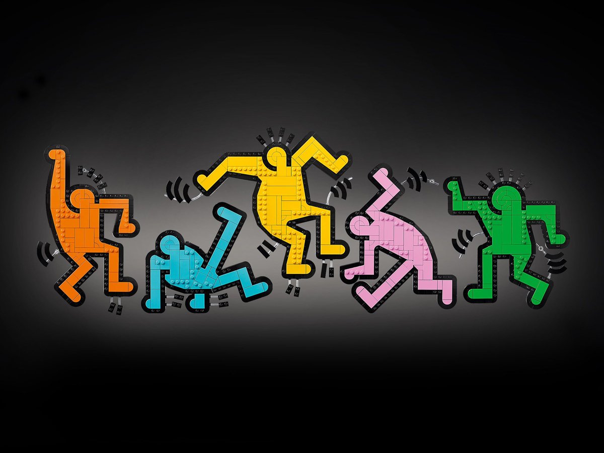 LEGO Art 31216 Keith Haring - tańczące postacie