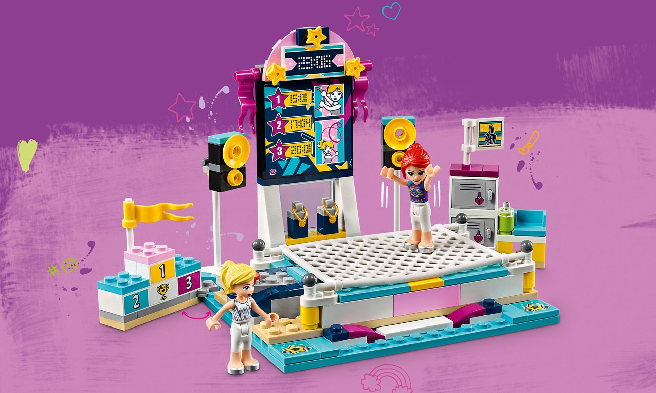 lego friends trampolina