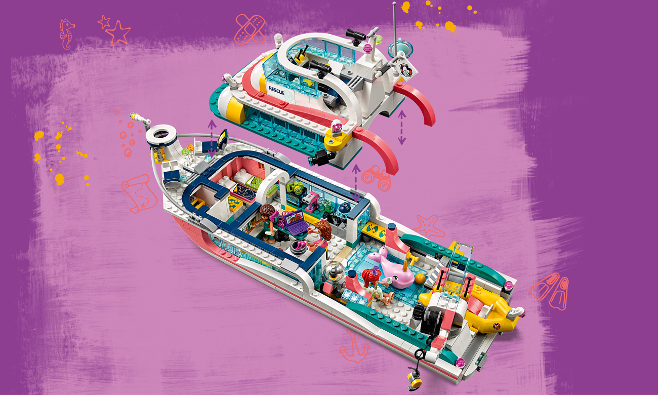 klocki lego friends statek