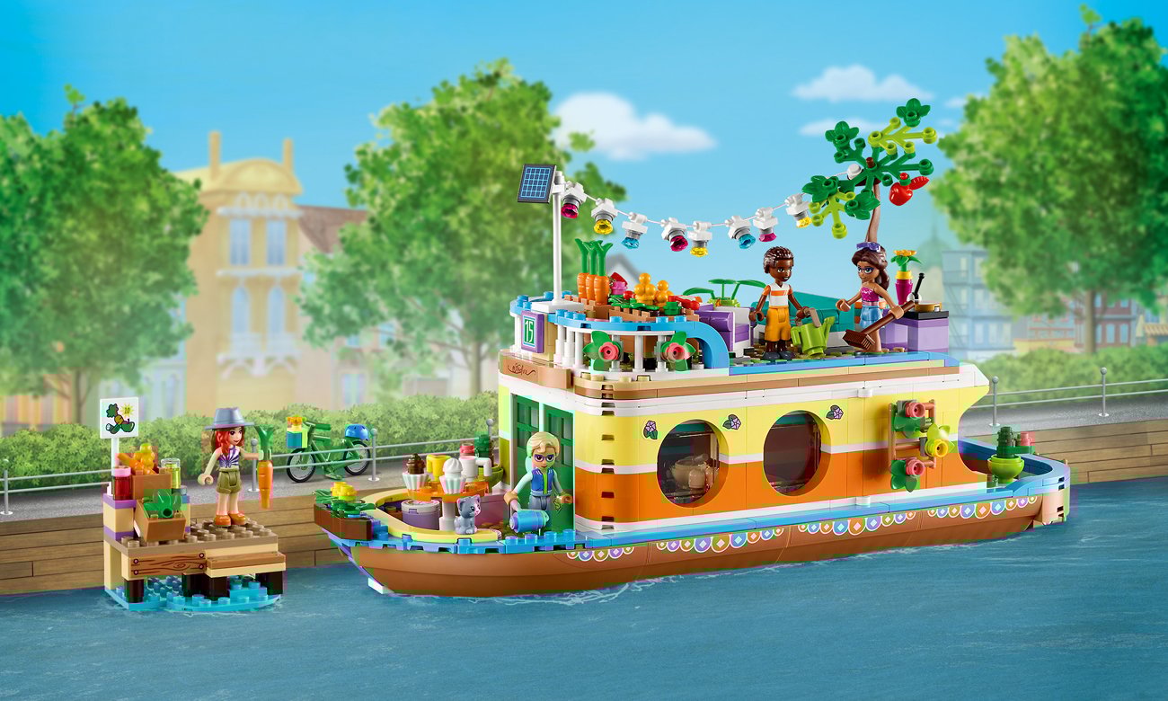 LEGO Friends Łódź mieszkalna na kanale