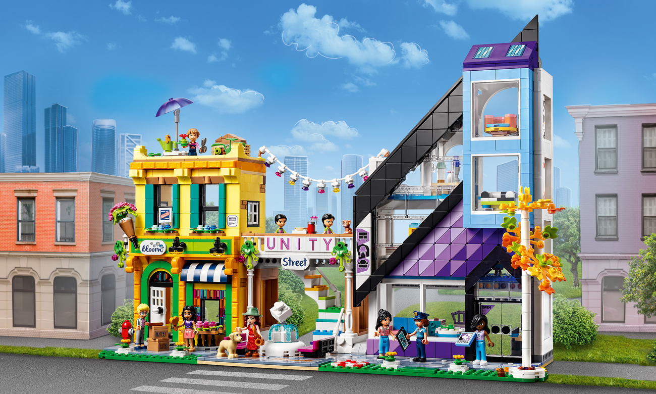 LEGO Friends Sklep wnętrzarski i kwiaciarnia w śródmieściu