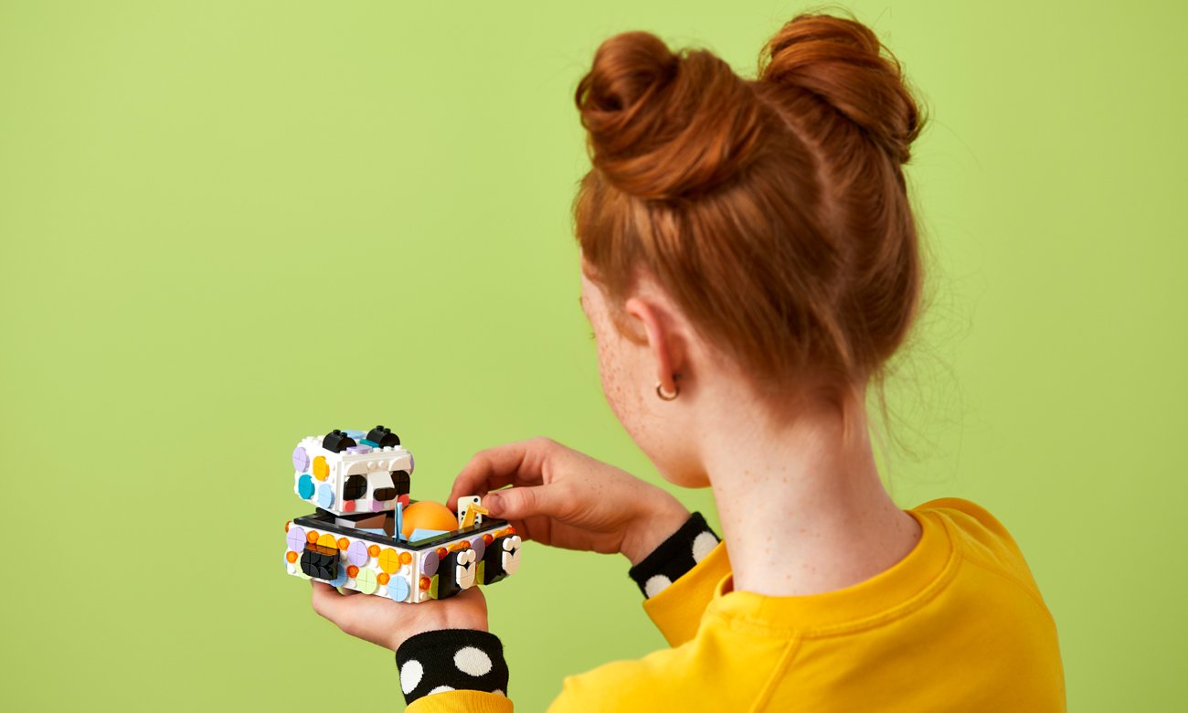 zestaw lego dots z pudełkiem do ozdabiania
