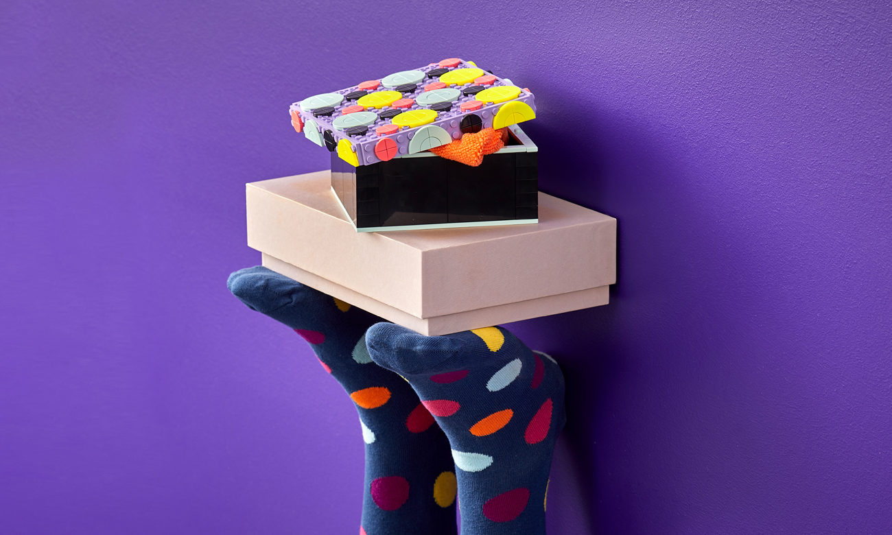 zestaw lego dots z pudełkiem do ozdabiania