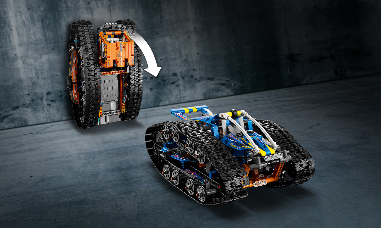 buldożer z klocków lego