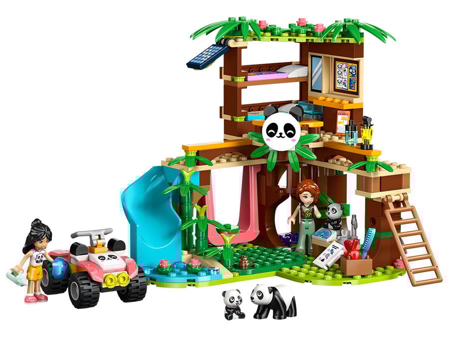 LEGO Friends Opieka nad pandami w rezerwacie 42648 zawartość zestawu