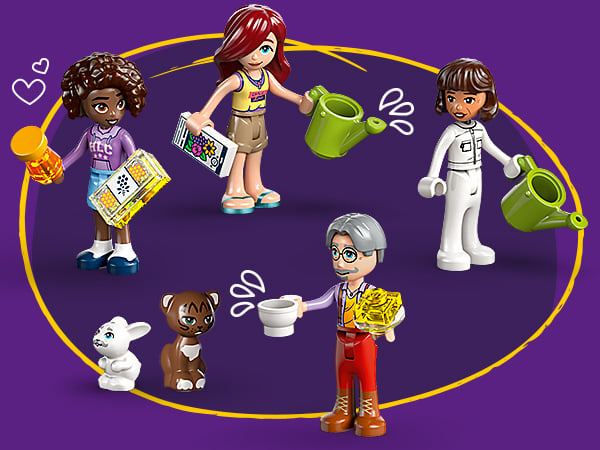 Cztery postacie w formie minilaleczek