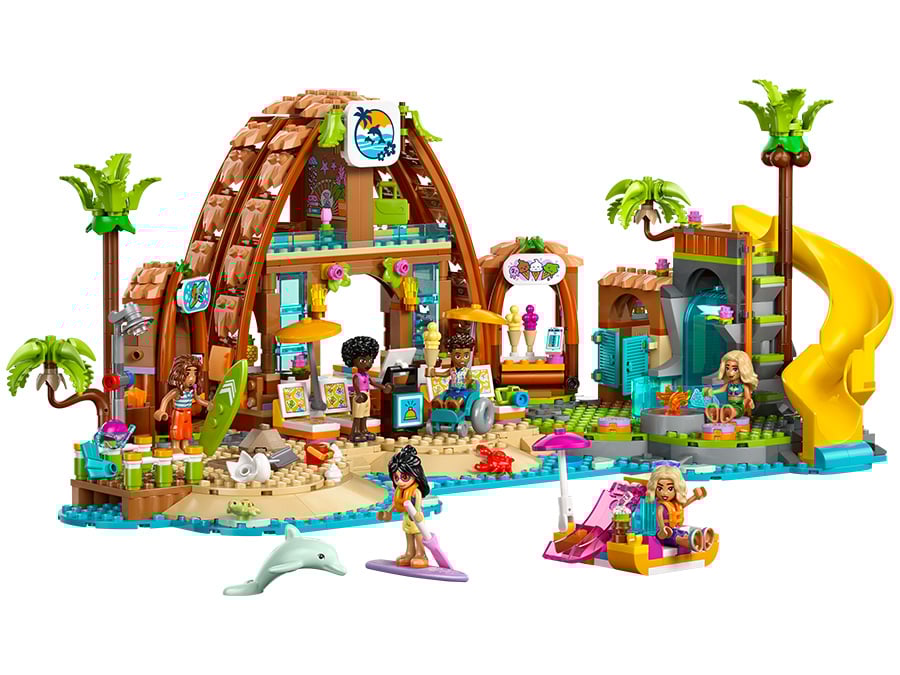 LEGO Friends Rodzinne wakacje na plaży 42673 zawartość zestawu