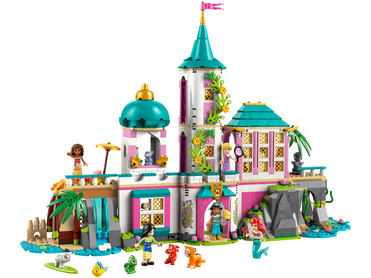 LEGO Disney 43267 Zamek księżniczek i królewskie zwierzaki