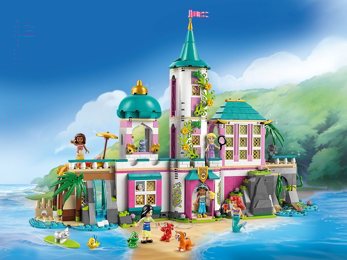 LEGO Disney 43267 Zamek księżniczek i królewskie zwierzaki