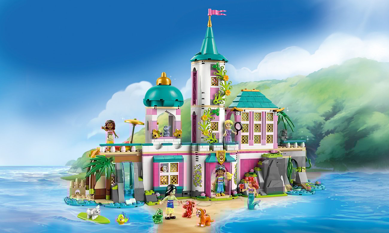 LEGO Disney 43267 Zamek księżniczek i królewskie zwierzaki