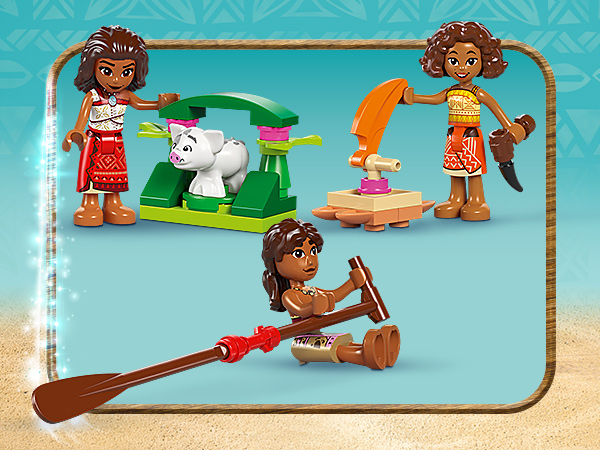 Cztery fajne postacie z filmu Vaiana 2 Disneya